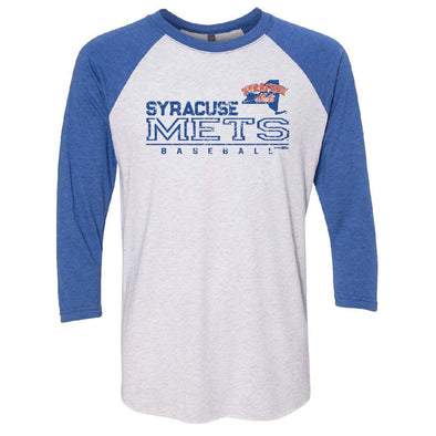 BR White/Royal Men's Raglan