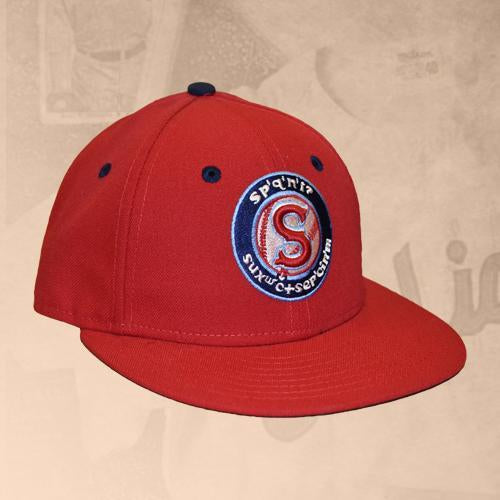 Spokane Indians Fitted Red Low Crown Cap
