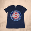 Spokane Indians Navy Salish Logo Tee
