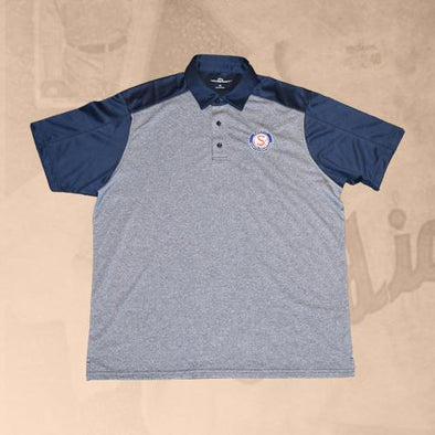 Spokane Indians Navy/Charcoal Heather Salish Logo Polo