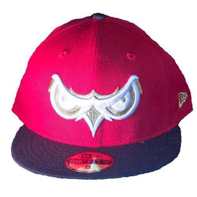 Orem Owlz New Era 5950 Scarlet/Navy Eyez