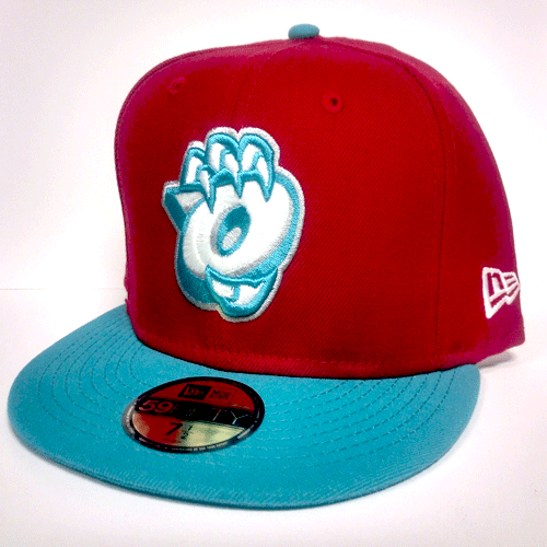 Orem Owlz New Era Scarlet/Teal O Claw