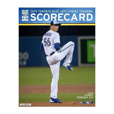 Blue Jays Spring Training ST19 Score Card 2/23/19