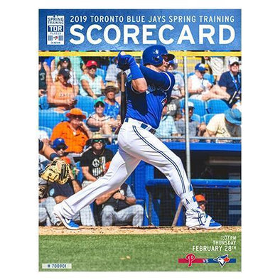 Blue Jays Spring Training ST19 Score Card 2/28/19