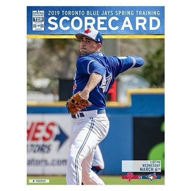 Blue Jays Spring Training ST19 Score Card 3/6/19