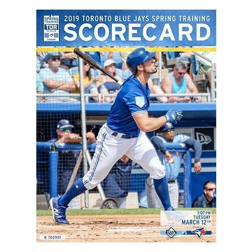 Blue Jays Spring Training ST19 Score Card 3/12/19