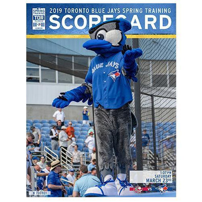 Blue Jays Spring Training ST19 Score Card 3/23/19
