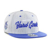 Hartford Yard Goats '47 Brand Script Snap Back in Grey / Blue