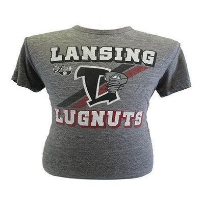 Lansing Lugnuts 47 Brand Tri-blend G-348 T-shirt - Wolf Gray