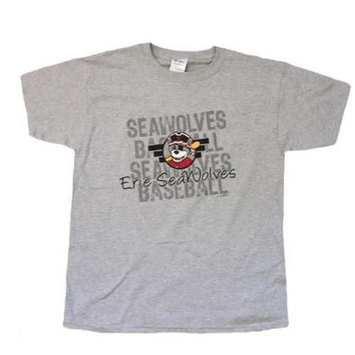 Erie SeaWolves Youth Grey Tilt Tee