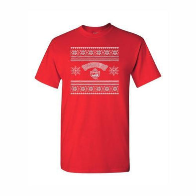 Erie SeaWolves Red Christmas Sweater Tee