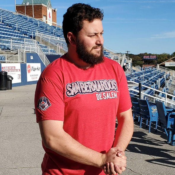 San Bernardos de Salem Wordmark Logo Tee