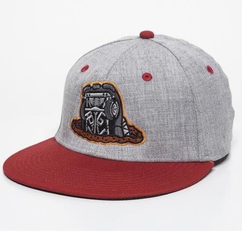 Bowling Green Hot Rods Sinkhole Hat Gray/Red