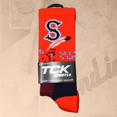 Spokane Indians Scarlet Downtown Socks