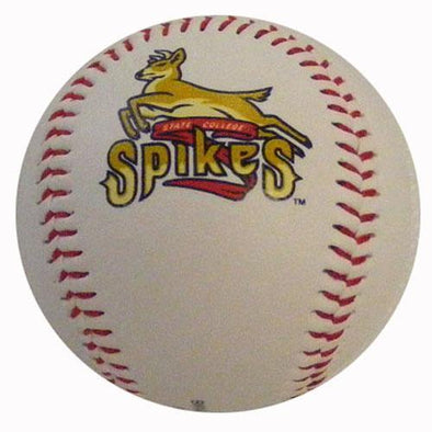 State College Spikes White Logo Ball