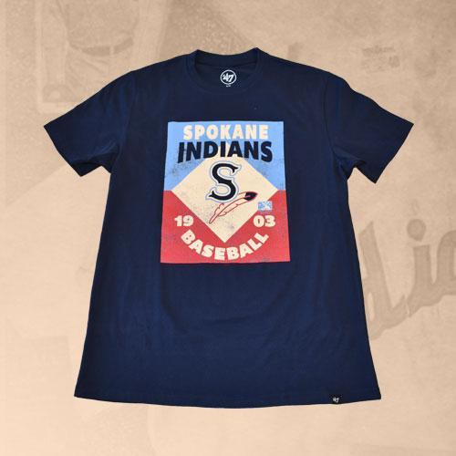 Spokane Indians Split Squad Super Rival Navy Tee