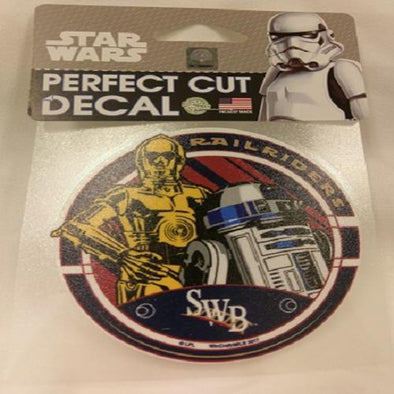 Scranton/Wilkes-Barre RailRiders Star Wars 4" x 4" Perfect Cut Decal