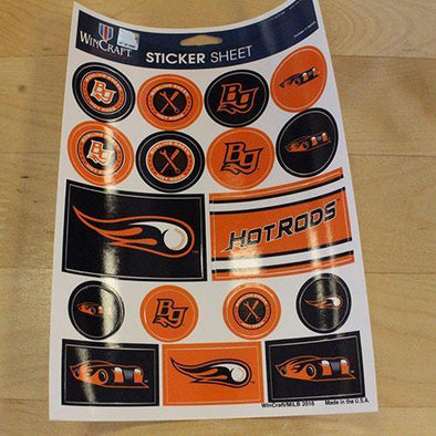 Bowling Green Hot Rods Hot Rods Sticker Sheet