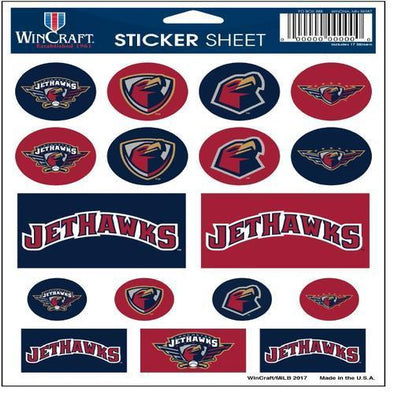 Lancaster JetHawks Vinyl Sticker Sheet