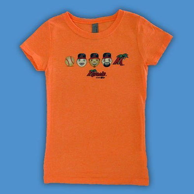 Fort Myers Miracle Youth Neon Orange  Emoji Tee