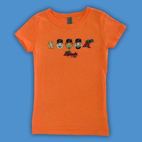 Fort Myers Miracle Youth Neon Orange  Emoji Tee