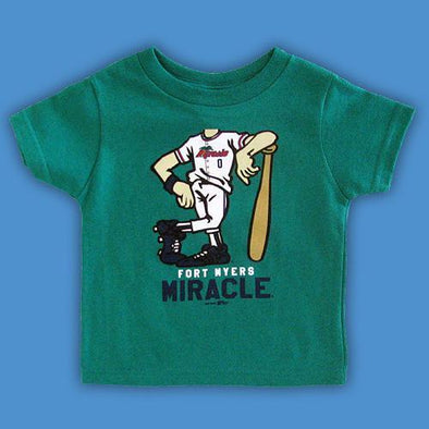 Fort Myers Miracle Toddler Green  Bobble Tee