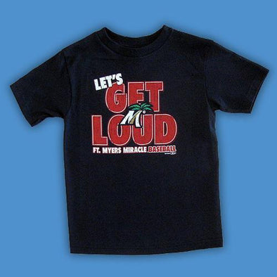 Fort Myers Miracle Youth Navy  Let's Get Loud Tee