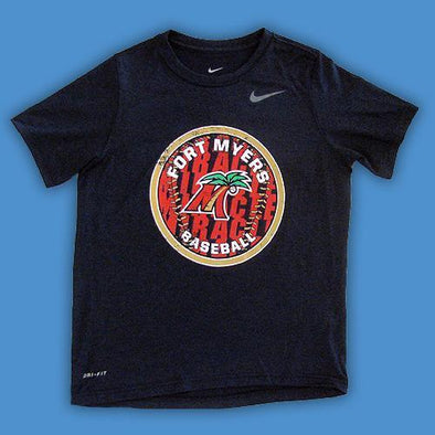 Fort Myers Miracle Youth Navy Performance Tee