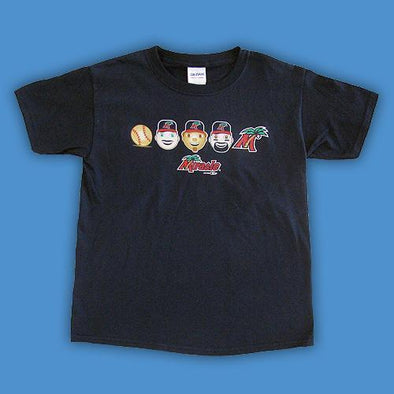 Fort Myers Miracle Youth Navy Emoji Tee