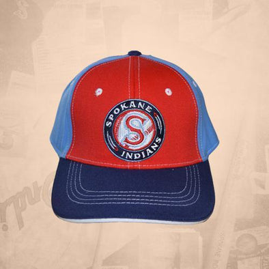 Spokane Indians Stretch Logo Light Blue Cap