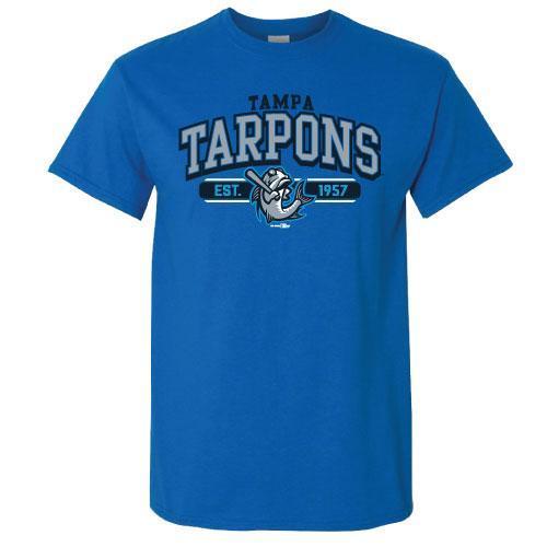 Tampa Tarpons Tampa Tarpons Tampa Tarpons Sapphire Youth T-Shirt