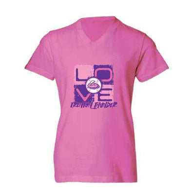 Trenton Thunder Youth Thunder Girls Yolo Pink t-shirt