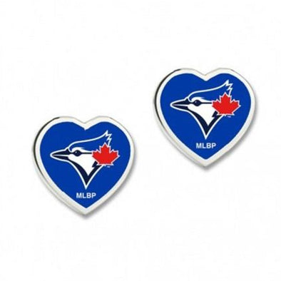 Toronto Blue Jays TBJ 3D Heart Earrings