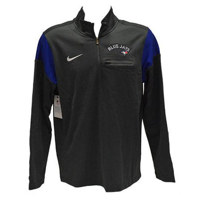 Toronto Blue Jays TBJ GM 1/2 Zip Elite Charcoal Pullover