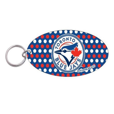 Toronto Blue Jays TBJ Circle Logo Dot Mirrored Keychain