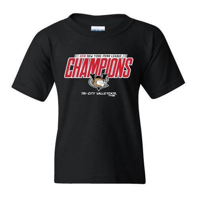 Tri-City ValleyCats 2018 NYPL Championship Youth Tshirt