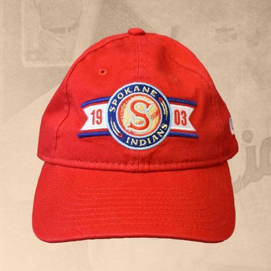 Spokane Indians Kids Jr Banner Classic Red Adj Cap