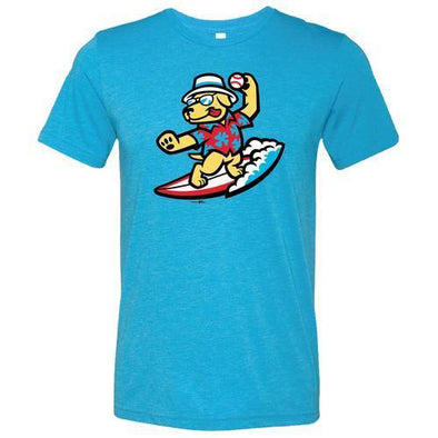 Clearwater Threshers CLEARWATER BEACH DOGS TEE TRI BLEND DOG LOGO