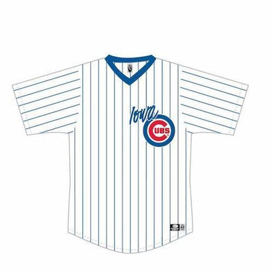 Iowa Cubs Replica Home Pinstripe Jersey, Youth