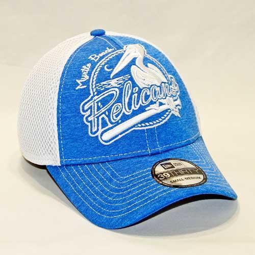 Myrtle Beach Pelicans NEW ERA 39THIRTY STRETCH FIT TONAL PRIMARY CHC CAP