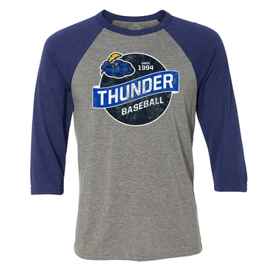 Thunder Retro Raglan Navy/Gray 3/4 sleeve