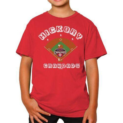 Hickory Crawdads Youth Poly Top