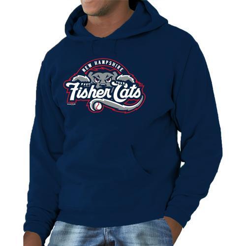 New Hampshire Fisher Cats Navy Primary Hoodie