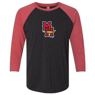 MH Black/Red Tri-Blend Raglan T