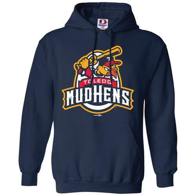 Navy Official Logo Hooded Sweatshirt