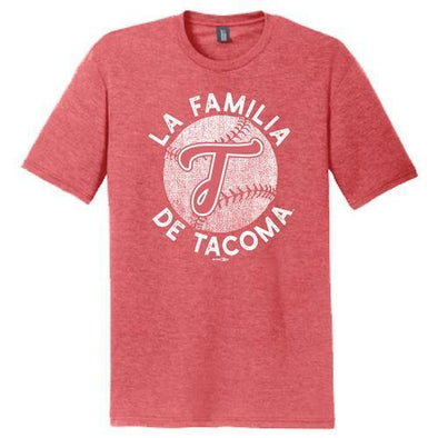 Tacoma Rainiers Copa La Familia de Tacoma Red Vintage Tee