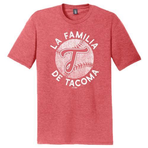 Tacoma Rainiers Copa La Familia de Tacoma Red Vintage Tee