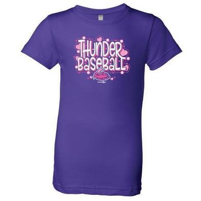 Trenton Thunder Youth Thunder Girls Purple Allspice t-shirt