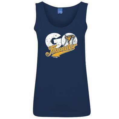 Trenton Thunder Youth Thunder Girls Navy Tank Top