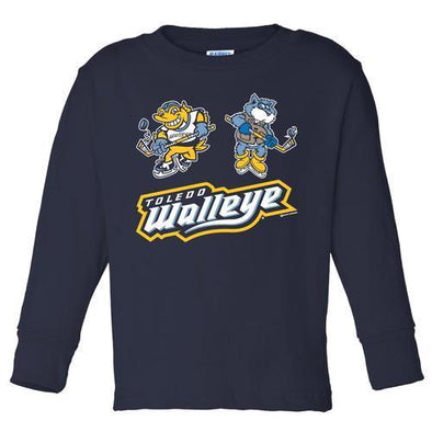 Walleye Mascots Toddler Long Sleeve T-shirt